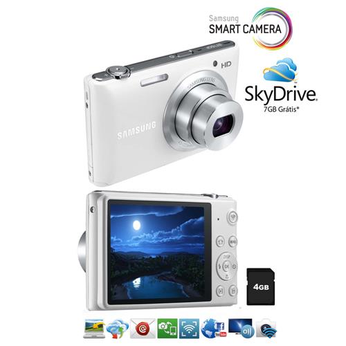 Câmera Samsung Smart ST150F Branca WiFi Embutido, 16.2 Megapixels