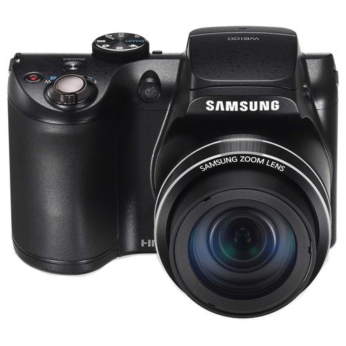 Câmera Samsung WB100 Preta c/ LCD 3,0”, 16.2MP, Zoom Óptico 26x, Vídeo