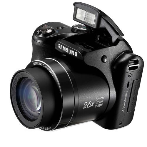 Câmera Samsung WB100 Preta c/ LCD 3,0”, 16.2MP, Zoom Óptico 26x, Vídeo