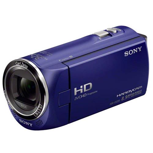 Filmadora Handycam HDRCX220 Sony Full HD Azul LCD 2,7" Zoom Óptico