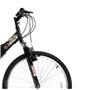 Bicicleta Aro 26 Track Bikes TB100XS com 18 Marchas e Dupla Suspensão - Preta/Prata