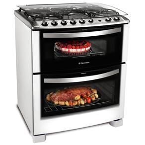 Fogão Electrolux 5 Bocas Celebrate 76DTB c/ Duplo Forno, Grill e Timer