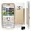 Celular Desbloqueado Nokia C3 Dourado com Câmera 2MP, QWERTY, Wi-Fi, MP3, FM, Bluetooth, Fone de Ouvido e Cartão 2GB - Claro