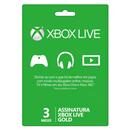 Xbox Live Gold - 3 Meses - X360