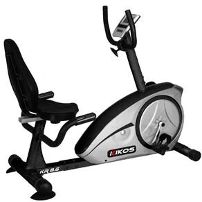 Bicicleta Ergométrica Eletromagnética Horizontal Kiko's KR 8.6 - Preto/Prata
