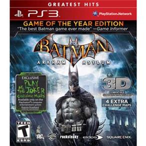 Jogo Batman: Arkham Asylum - Game of the Year Edition - PS3