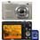 Câmera Digital Nikon Coolpix S3100 Prata c/ 14MP, Zoom Óptico 5x, LCD 2.7", Detector de Faces/Sorrisos e Vídeos em HD (720p) + Cartão SD 4GB