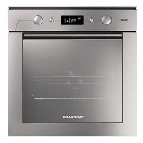 Forno de Embutir Elétrico Brastemp Ative! BO160AR c/ Timer e Grill - 220V - Inox - 67 Litros