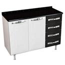Balcão Colormaq Class Slim BT2P4GP com 2 Portas...