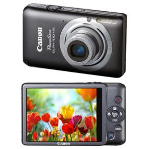 Câmera Digital Canon ELPH 100HS Prata c/ 12MP, LCD 3”, Foto Panorâmica, Full HD, Zoom Óptico 4x, Estabilizador de imagem, PictBridge, Detector Face