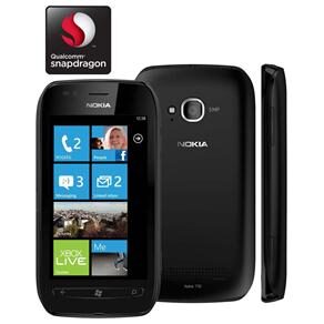 Celular Desbloqueado Nokia Lumia 710 Preto com Windows Phone, Câmera 5MP, Touch Screen, 3G, Wi-Fi, Bluetooth, GPS, Rádio FM, MP3 e Fone de Ouvido