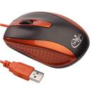 Mouse Óptico Integris 387GU USB - Laranja Metálico