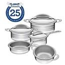 Conjunto de Panelas Tramontina Rotonda Inox - 5...