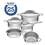 Conjunto de Panelas Tramontina Rotonda Inox - 5 Peças