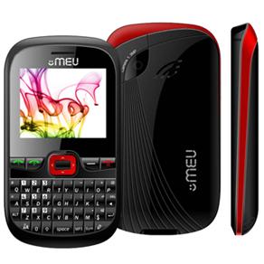 Celular desbloqueado SN45 MEU Preto / Vermelho com TV Analógica, Câmera de 1.3MP, Rádio FM/MP3/MP4, Bluetooth, Fone de Ouvido e Cartão 2GB
