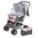 Carrinho de Bebê Styll Baby com Bolsa - Rosa/Cinza