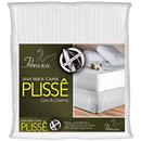 Saia para Cama Box Queen Fibrasca Plissê - Branca