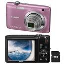 Câmera Digital Nikon Coolpix S2600 Rosa c/ LCD ...