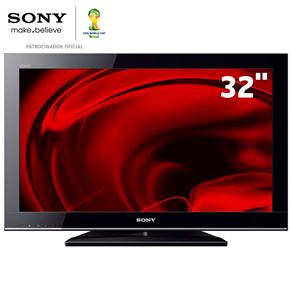 TV 32" LCD Sony Bravia KDL 32BX355 c/ Entradas HDMI e USB e Conversor Digital