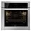 Forno de Embutir Elétrico GE Pirolítico com Controle Glass Touch e Grill - Inox/Preto - 220V - 66 Litros