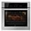 Forno de Embutir Elétrico GE Pirolítico com Controle Glass Touch e Grill - Inox/Preto - 220V - 66 Litros