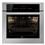 Forno de Embutir Elétrico GE Pirolítico com Controle Glass Touch e Grill - Inox/Preto - 220V - 66 Litros