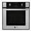 Forno de Embutir a Gás GE Metal Behind Glass com Grill e Timer - Inox - 220V - 66 Litros