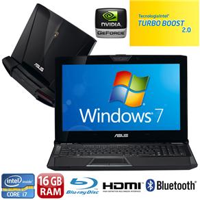 Notebook Asus VX7-SZ115Z Lamborghini com Intel® Core™ i7-2630QM, 16GB, 1.5TB, Gravador de Blu-ray, HDMI, NVIDIA GeForce, LED Full HD 15.6" e Windows 7
