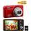 Câmera Digital Olympus VR-330 Red c/ LCD 3.0”, 14MP, Zoom Óptico 12,5x, Foto 3D, Foto Panorama, Dupla Estabilização, Vídeo HD + Cartão SD 4GB 
