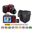 Câmera Digital Nikon Coolpix L810 Verm 16.1MP, ...
