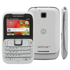 Celular Desbloqueado TIM Motorola MOTOGO EX430 com Teclado QWERTY, Câmera 2MP, 3G, Wi-Fi, Bluetooth, Rádio FM, MP3 e Cartão 2GB