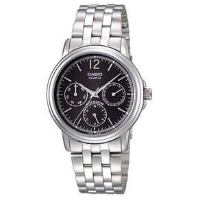Relógio Masculino Analógico Casio MTP-1174A-1A Metal Prata/Preto