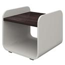 Mesa Lateral Madesa Arcato 5806 - Branco/Madeir...