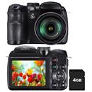 Câmera Digital GE X400 Preta com 14.1MP Zoom Óp...