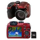 Câmera Digital GE X400 Vermelha com 14.1MP Zoom...