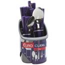 Conjunto de Talheres Cube com 24 Peças Euro com...