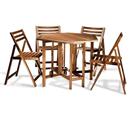 Conjunto Entalharte com 1 Mesa e 4 Cadeiras Aka...