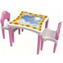 Mesa Xalingo Casinha Flor 0495.4 - Rosa/Branco