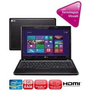 Notebook LG S460 - G.3430 com Intel&reg; Core ! &acute; i3 - 3110M, 4GB, 320GB, Gravador de DVD, Leitor de Cart&otilde;es, HDMI, Wireless, Bluetooth 4.0, LED 14 e Windows 8 - cod. 1816907