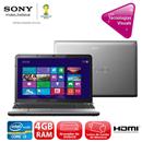 Notebook Sony Vaio SVE15125CBS com Intel® Core™...