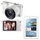 Câmera Digital Samsung NX1000 Branca  20.3MP, L...