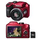 Câmera FujiFilm FinePix S4800 Vermelha com LCD ...