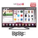TV 42" Cinema 3D LED LG 42LA6200 Full HD com Sm...