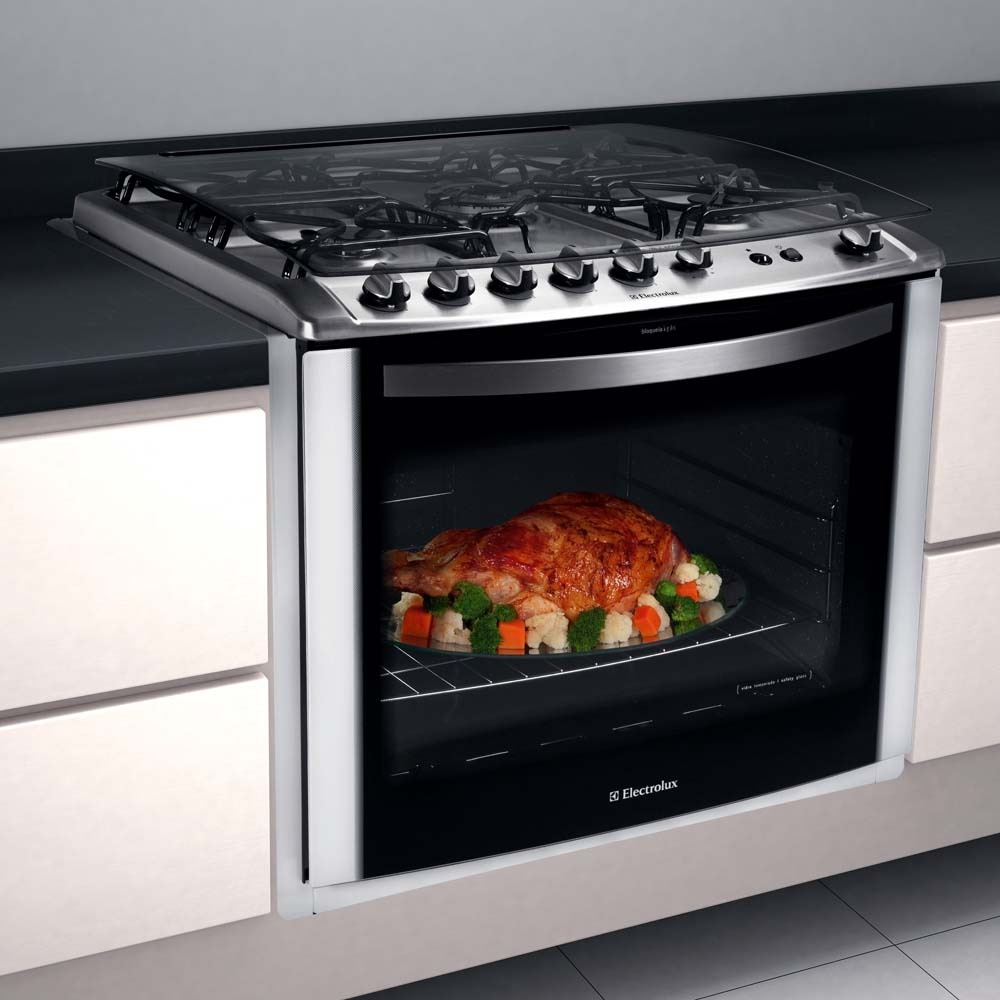 Fogão de Embutir Electrolux 5 Bocas Celebrate 76TBE c/ Grill e Timer