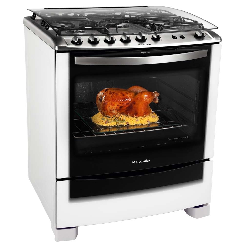 Fogão Electrolux 5 Bocas Celebrate 76STB com Grill e Timer Piso 5