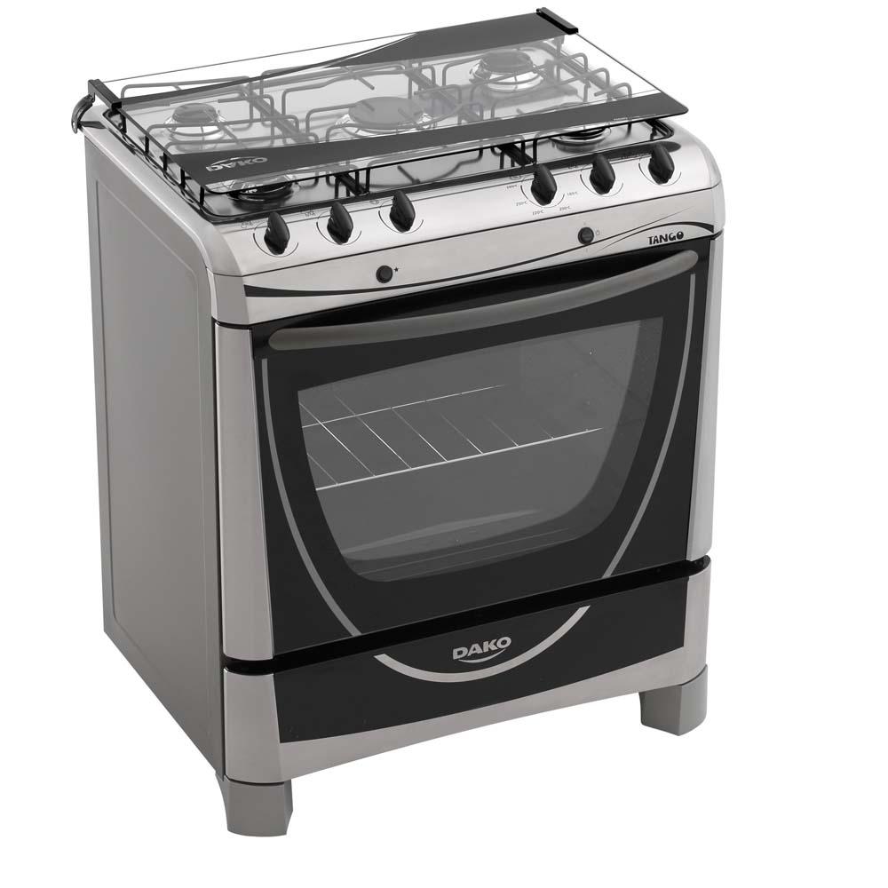 Fogão Dako 5 Bocas Tango Inox Bivolt Piso 5 Bocas no