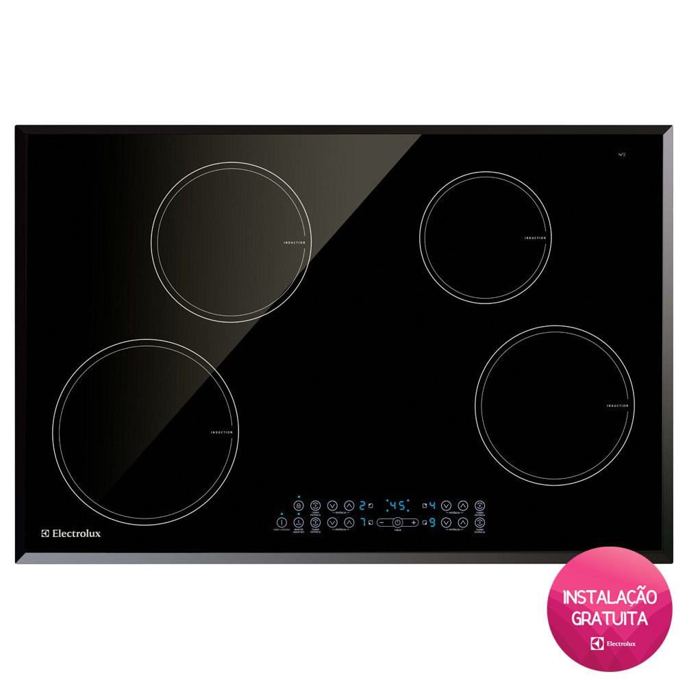 Cooktop 4 Bocas Electrolux Vitrocerâmico por Indução IC80 220V