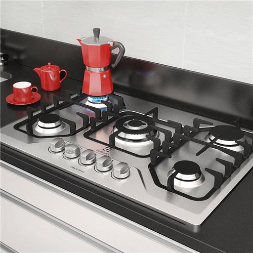 Cooktop a Gás Electrolux 5 Bocas GF75X com Tripla Chama Bivolt Inox