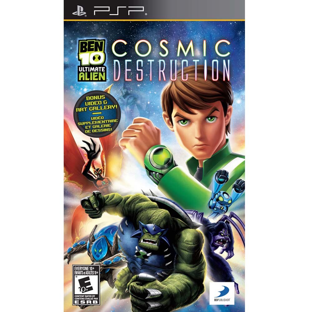 Jogo Ben 10 Ultimate Alien Cosmic Destruction PSP Jogos PSP no
