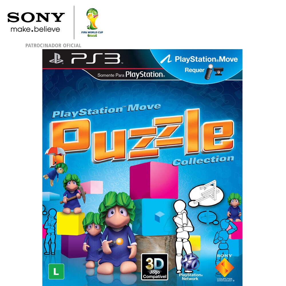 Jogo PlayStation Move Puzzle Collection PS3 Jogos Playstation 3 jogo-playstation-move-puzzle-collection-ps3-jogos-playstation-3